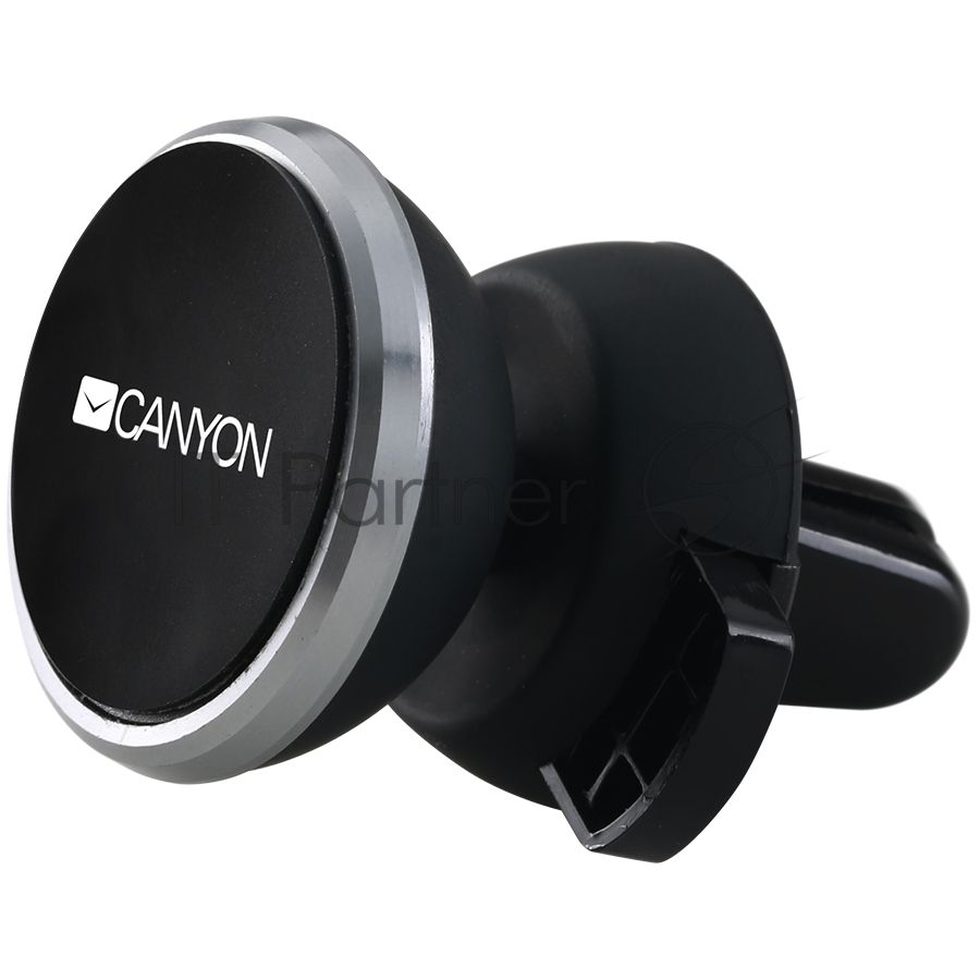 Держатель автомобильный Canyon Car Holder for Smartphones,magnetic suction function,with 2 plates(rectangle/circle), черный,40x35x50мм 0.033kg