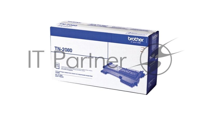 Картридж лазерный Brother TN-2080 черный HL2130/DCP7055, (700 стр.)