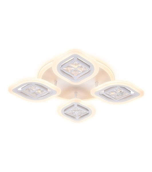Светильник Ambrella light FA280/4 WH белый 69W 530*530*80 (ПДУ РАДИО 2.4G)