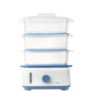 Пароварка Centek CT-1462 белый, 9 л, ярусы - 3, 1050 Вт, механическое