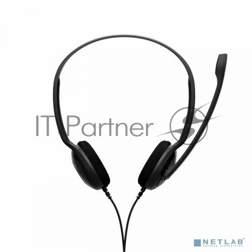 Гарнитура EPOS PC 8 чёрный, проводная, USB, подвижный микрофон, выключение микрофона