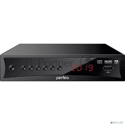 Приставка Perfeo (PF-A4413) CONSUL DVB-T2/C для цифр.TV, Wi-Fi, IPTV, HDMI, 2 USB, DolbyDigital, пульт ДУ