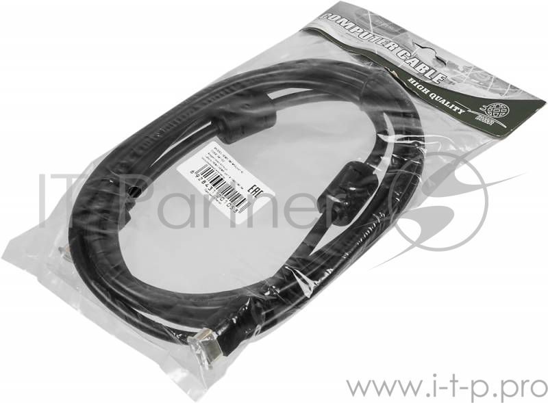 Кабель аудио-видео Ningbo HDMI (m)/HDMI (m) 3м. феррит.кольца позолоченные контакты черный (HDMI-3M-MG(VER1.4))
