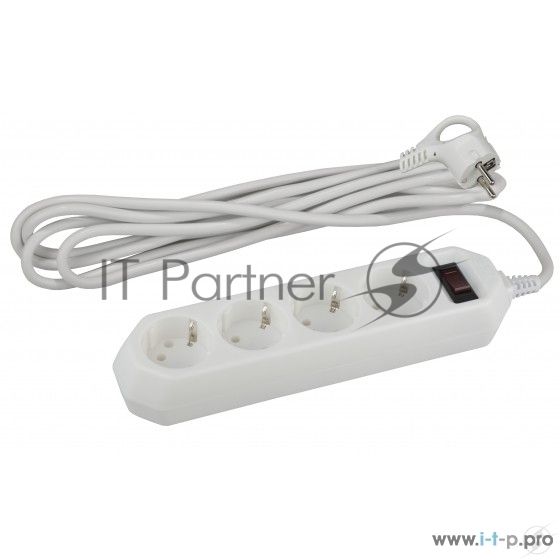 Сетевой фильтр ЭРА USF-M-4es-1.5m-W, 1.5м, белый б0019741