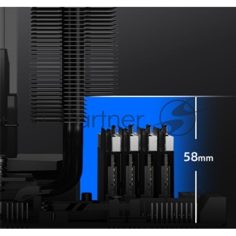 Устройство охлаждения(кулер) ID-Cooling Frozn A720 черный 140мм алюминий+медь 2000rpm 33.5db 4-pin 300W 163мм