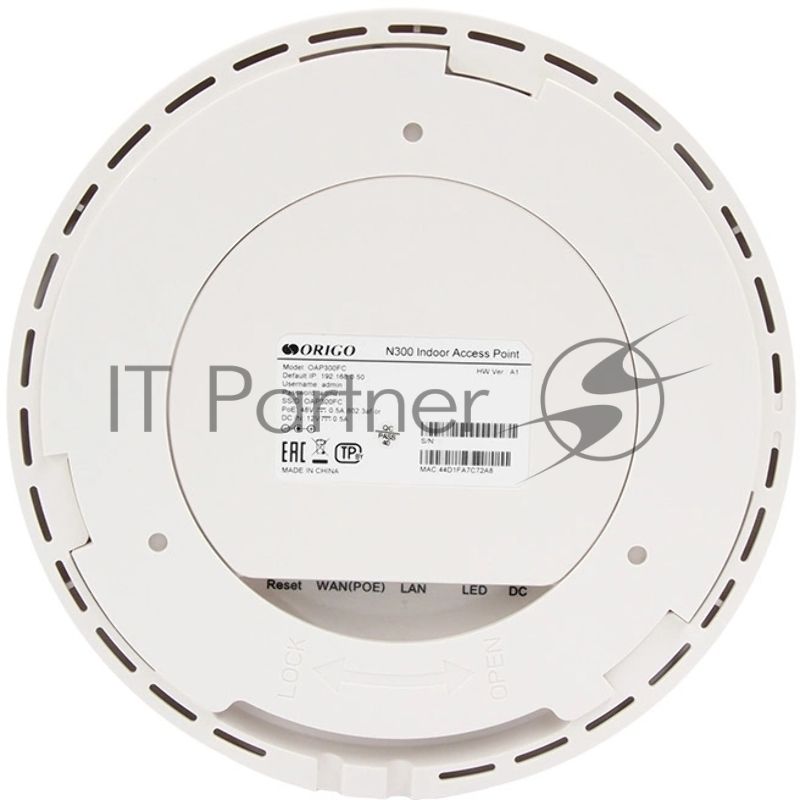 Точка доступа Origo OAP300FC (OAP300FC/A1A) N300 10/100BASE-TX белый