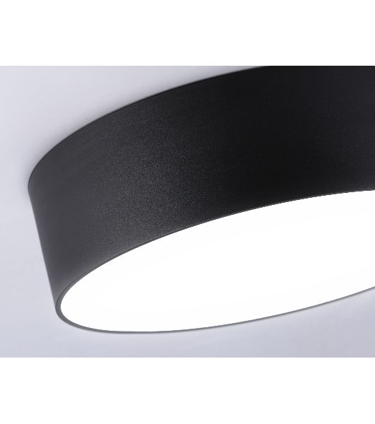 Потолочный светодиодный светильник Ambrella light FV5534 BK черный LED 60W 4200K D500*58 (Без ПДУ)