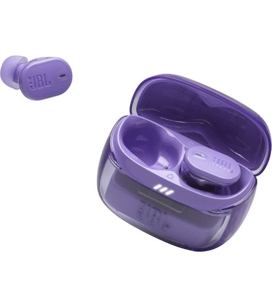 Наушники TWS JBL Tune Buds 2 Ghost фиолетовый, внутриканальные, Bluetooth, адаптивное шумоподавление