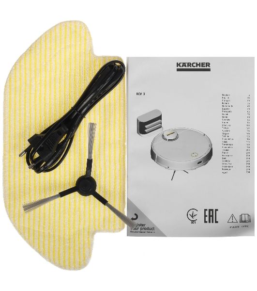 Робот-пылесос Karcher RVC 3 Comfort белый, 2600 мАч Li-Ion, уборка сухая/влажная, пылесборник контейнер 0.5 л