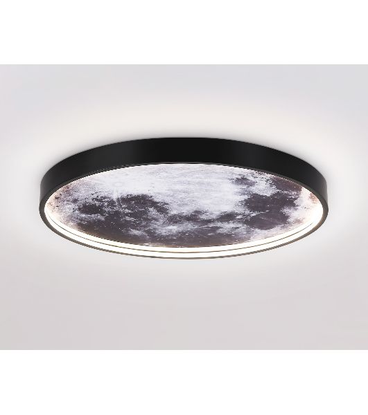 Настенно-потолочный светодиодный светильник Ambrella light FW11112 BK черный 25W LED 3000-6400K D400*38