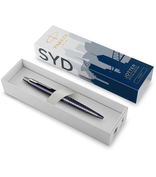 Ручка шариковая Parker Jotter Global Icons SE Sydney K179 (2198196) синий M, синие чернила, подарочная коробка
