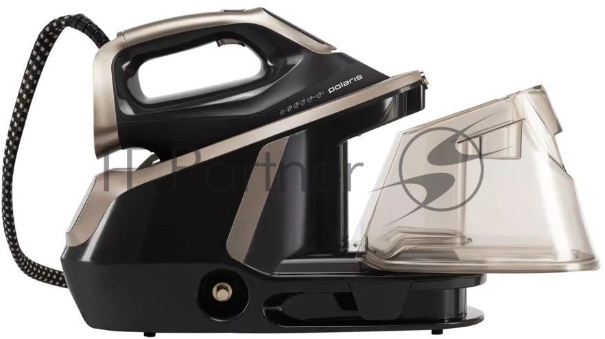 Парогенератор Polaris PSS 8010K X-Steam PRO черный/золотистый, 3000 Вт, 200 г/мин, 800 г/мин, 2000 мл
