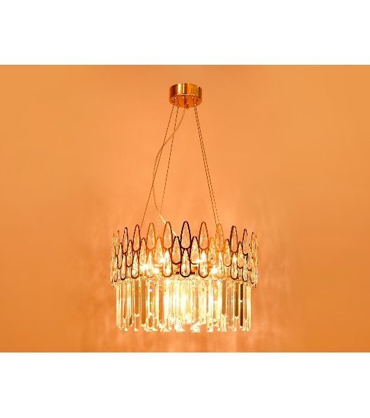 Светильник Ambrella light TR5263/8 GD/CL золото/прозрачный E14/8 max 40W D500*700