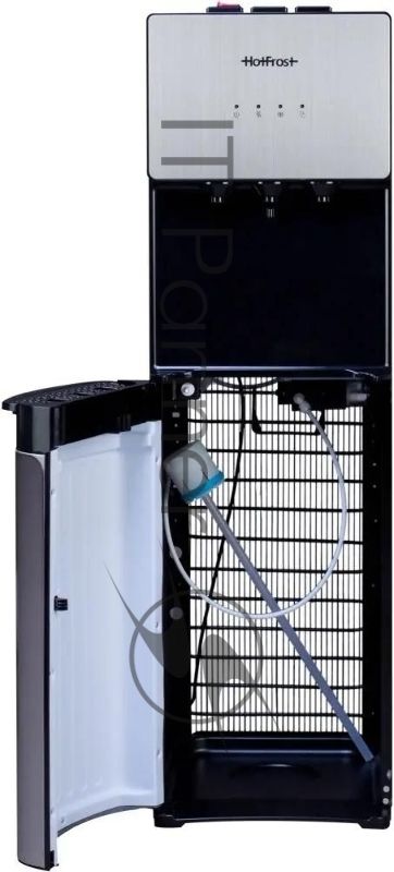 Кулер для воды Hotfrost V400AS, нижняя загрузка, нагрев 90 °С, охлаждение 10 °С, серебристый/черный