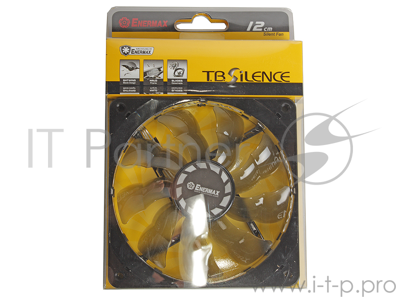 Вентилятор для корпуса Enermax T.B.Silence (UCTB12) черный, 120 мм, 900 об/мин, 11 дБ, 3 pin
