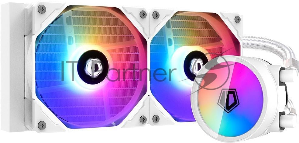 Комплект водяного охлаждения ID-Cooling ZOOMFLOW_240XT_SNOW белый 120мм алюминий+медь 1500rpm 26.4db 4-pin 250W