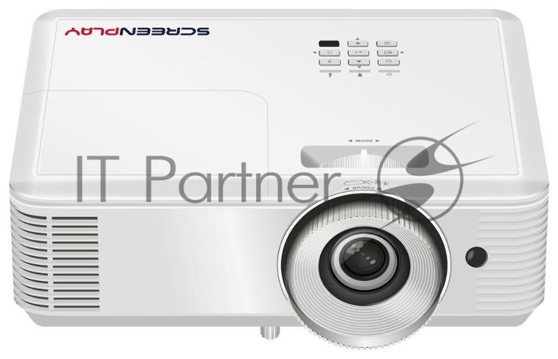 Проектор ScreenPlay INFOCUS [SP124] DLP, 4000 lm, XGA, 30 000:1, 1.942.16:1, HDMI 1.4, VGA in, S-Video, 3.5mm in/out, USB-A, лампа 15 000ч.(ECO mode), 3W, 27дБ, 2,9 кг, БЕЛЫЙ