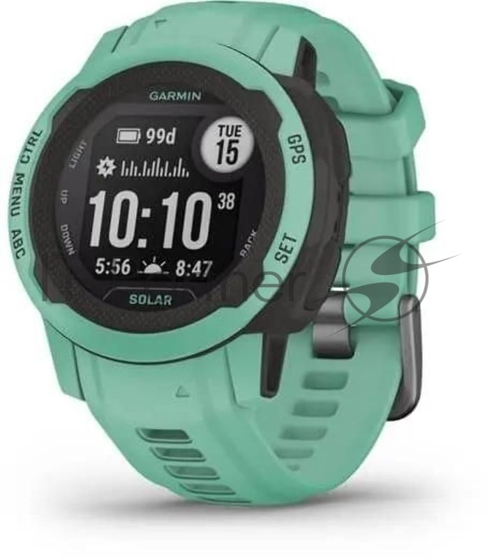 Умные часы Garmin Instinct 2S Solar Tactical 20мм 1.3" AMOLED корп.черный/мятный рем.мятный (010-02564-02)