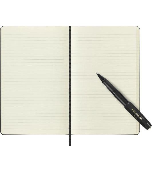 Набор Moleskine блокнот/ручка блокнот: Classic Large линейка черный