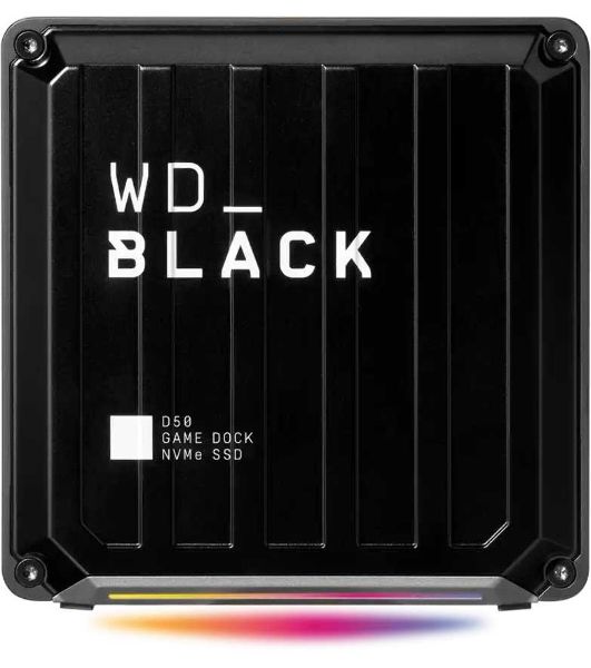 Накопитель SSD WD Thdb3 1Tb WDBA3U0010BBK-EESN D50 Game Dock 1.8" черный USB 3.1 type C