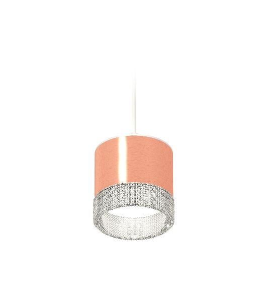 Светильник Ambrella Light XP8122030 PPG/CL/SWH золото розовое полированное/прозрачный/белый песок GX53 (A2331, C8122, N8480)