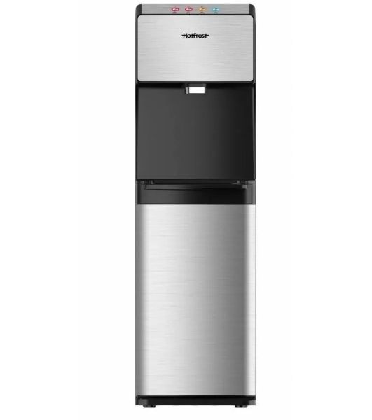 Кулер для воды Hotfrost V450ASM, нижняя загрузка, нагрев 90 °С, охлаждение 10 °С, черный/серебристый