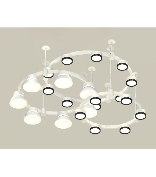 Светильник Ambrella light XR92212010/22 SWH/PBK/FR белый песок/черный полированный/белый матовый GX53