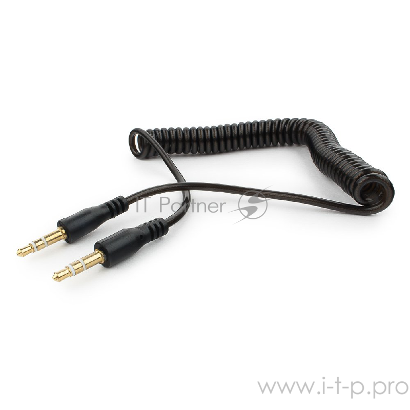 Кабель аудио Cablexpert CCA-405-6, Jack3.5 - Jack3.5, 2м, спиральный