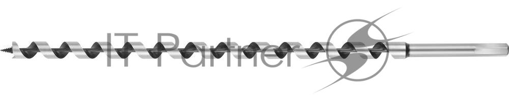 Сверло по дереву, спираль Левиса, HEX хвостовик, URAGAN 29465-450-16, d=16 х 450мм [29465-450-16]