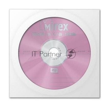 Диск DVD+RW Mirex 4.7 Gb, 4x, Бум.конверт (1), (1/150)