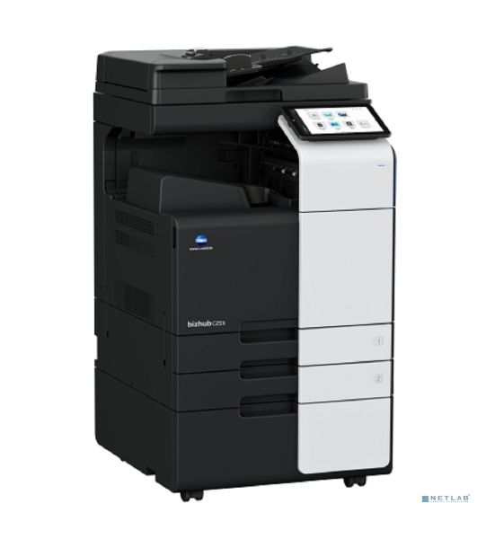 МФУ лазерное Konica Minolta bizhub C251i (A3, 25 стр./мин, без крышки и ADF, без тумбы, без картриджей, без кабеля питания, запуск только инженером платно)