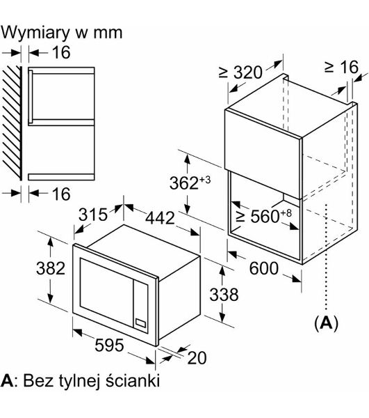 Микроволновая печь Bosch BFL623MB4 черный (встраиваемая)