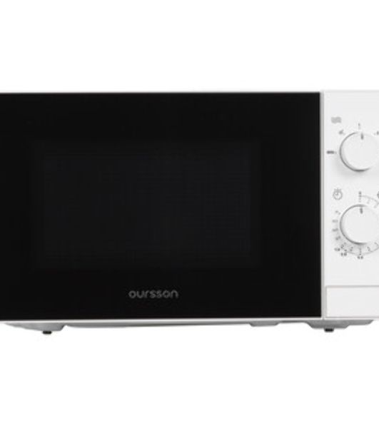 Микроволновая печь Oursson MM2013B/WH белый, 20 л, 700 Вт, переключатели - поворотный механизм