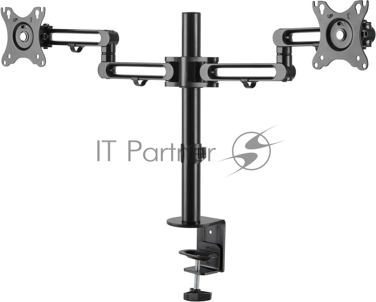 Кронштейн для мониторов Ultramounts UM737 черный 17"-32" макс.8кг крепление к столешнице поворот и наклон