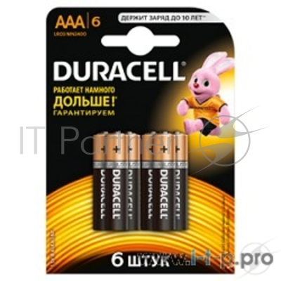 Батарейка Duracelll LR03-6BL BASIC (6/60/33840)