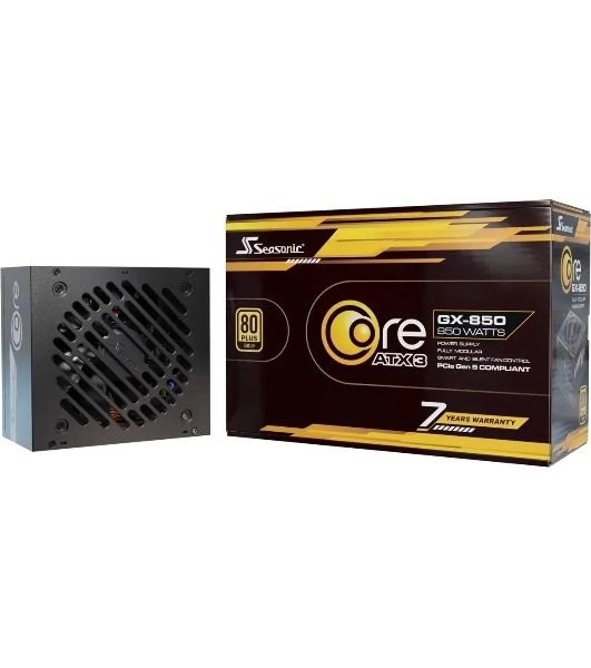 Блок питания Seasonic ATX 850W Core GX-850 Gen.5 80 PLUS gold 24pin APFC 120мм fan 8xSATA Cab Manag RTL