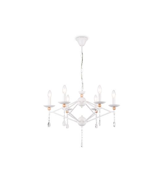 Светильник Ambrella light TR9596/6 WH белый E14/6 max 40W D660*880