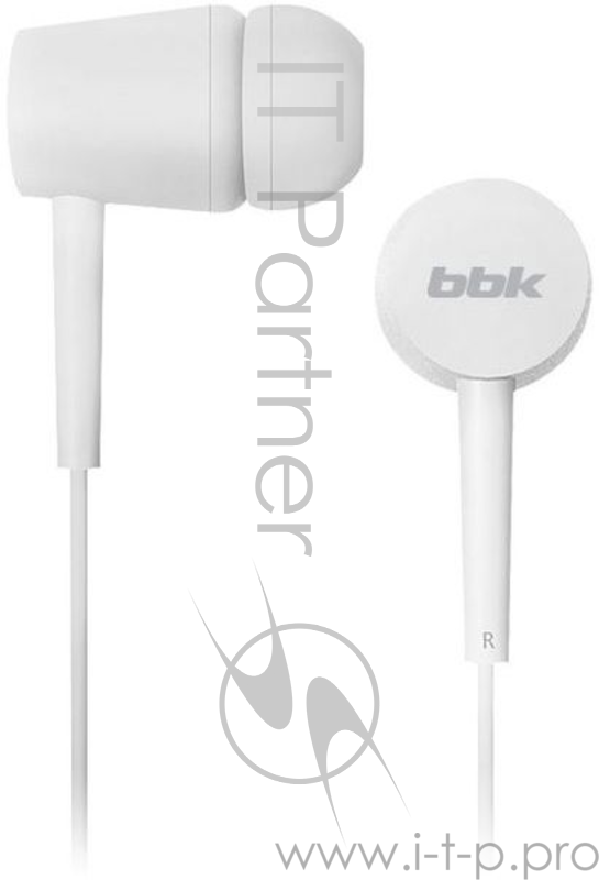 Проводные наушники BBK EP-1002S белый, вкладыши