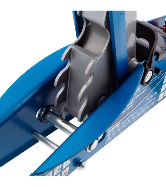 Домкрат Stels 51132 гидравлический подкатной с фиксатором 2.5 т safety pin 140-385 мм в кейсе