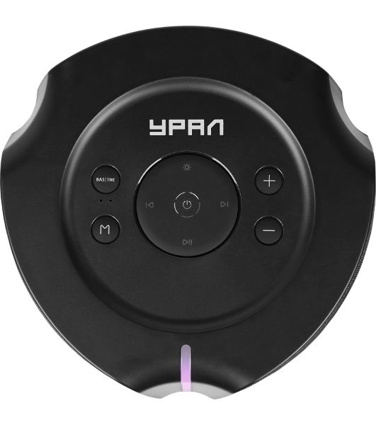 Портативная колонка Ural Болт 45х20 черный 450W 2.0 BT/3.5Jack/USB-C 10м 8000mAh (УРАЛ БОЛТ 45Х20)