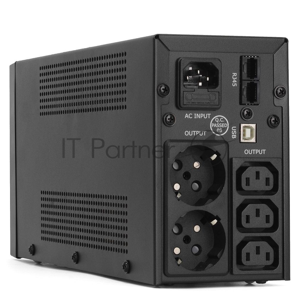 Источник бесперебойного питания Crown CMU-SP650COMBO/650 ВА/390 Вт/2 х CEE 7 (евророзетка), 3 x IEC 320 C13 (компьютерная)