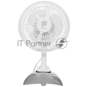Вентилятор Primera TFP-1503JC белый, настольный, 13 Вт, 2 скорости, 15 см