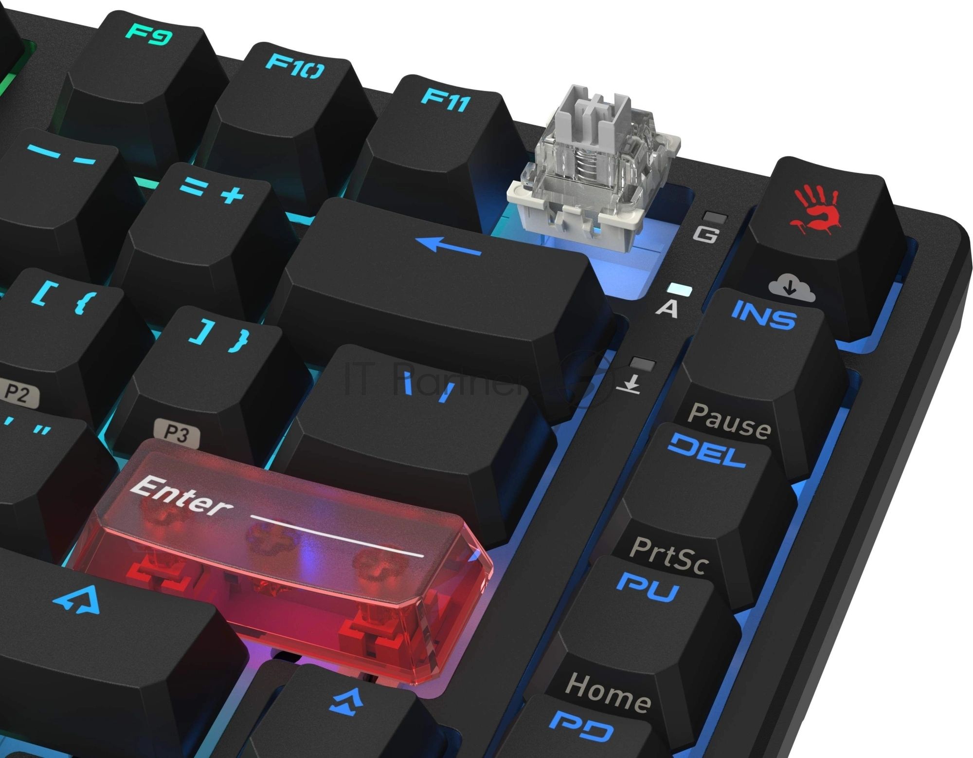 Клавиатура A4Tech Bloody MS76 проводная, USB Type-A, черный