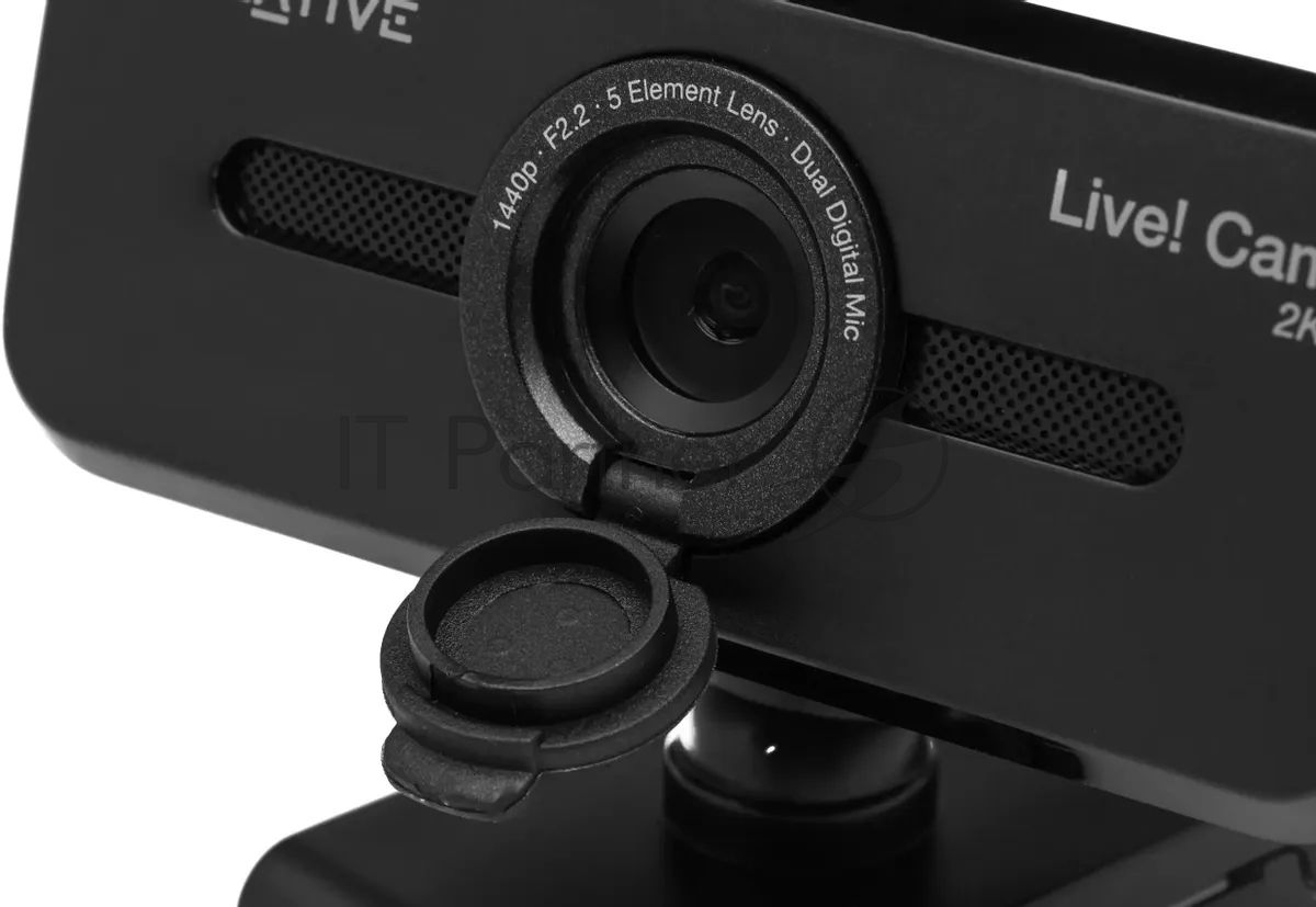 Веб-камера Creative Live! Cam Sync V3 2560x1440, 30 кадр/с, USB, микрофон, шторка приватности, автофокус, крепление на мониторе
