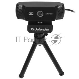 Веб-камера Defender G-lens 2591 2560x1440, 30 кадр/с, USB, микрофон, крепление на мониторе