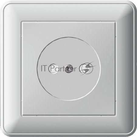 Розетка 1-м СП W59 16А IP20 защ. шторки без заземл. сл. кость SchE RS16-151-28
