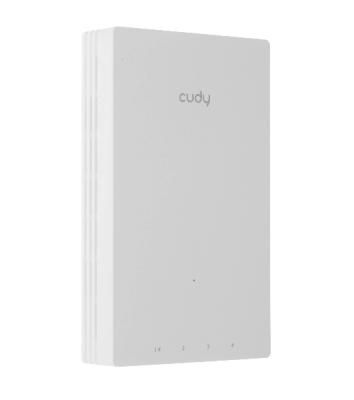 Точка доступа Wi-Fi Cudy AX3000 Gigabit Wall-Plate Wi-Fi 6 Access Point AX3000 Dual Band Wi-Fi 6 Wall Plate Access Point, Chipset MT7981+MT7531AE+MT7976CN, 802.11ax/ac/a/b/g/n, 2402Mbps at 5GHz + 574Mbps at 2.4GHz, 1 x Gigabit PoE-IN Port, 802.3af/at, 4 x