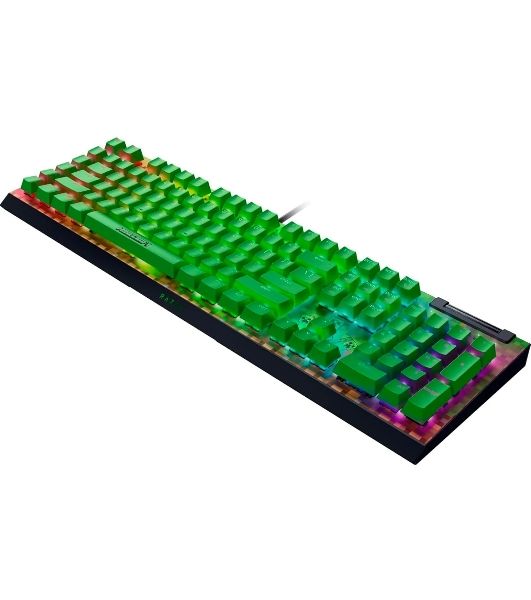 Клавиатура Razer BlackWidow V4 X Green Switch Minecraft Edition проводная, USB Type-A, зеленый