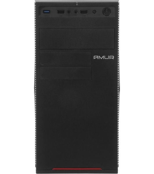 Компьютер Amur Нарвал B7I21 MT i3 12100 (3.3) 16Gb SSD 512Gb UHDG 730 FreeDOS 2.5xGbitEth 400W мышь клавиатура черный (RUS) (2147008)