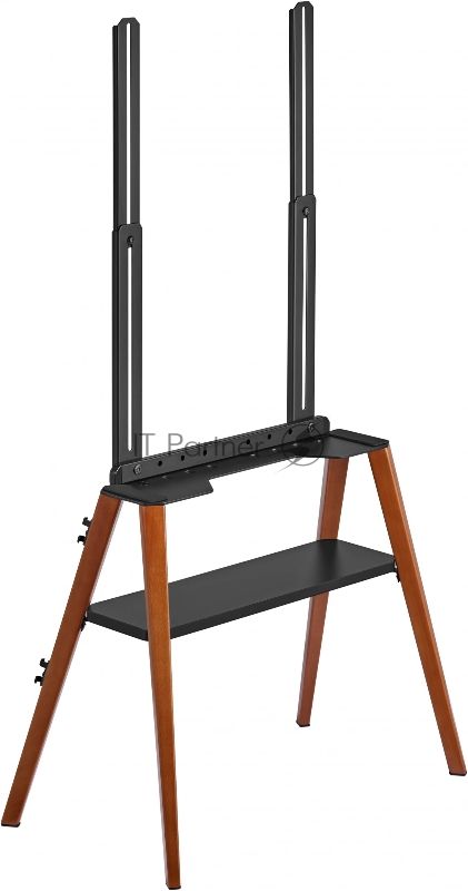 Подставка для телевизора Cactus CS-ST3645BKWN черный/орех, 43"-65" макс. 40 кг, напольный